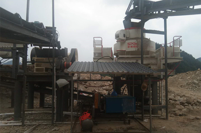 山石制沙現場