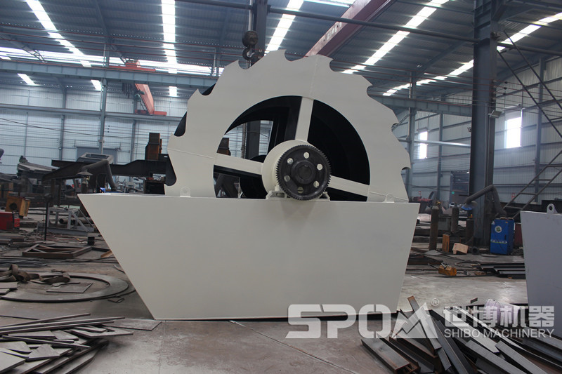 砂巖洗砂設備，輪式洗砂機